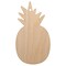 Pineapple Fruit Solid Unfinished Craft Wood Holiday Christmas Tree DIY Pre-Drilled Ornament
